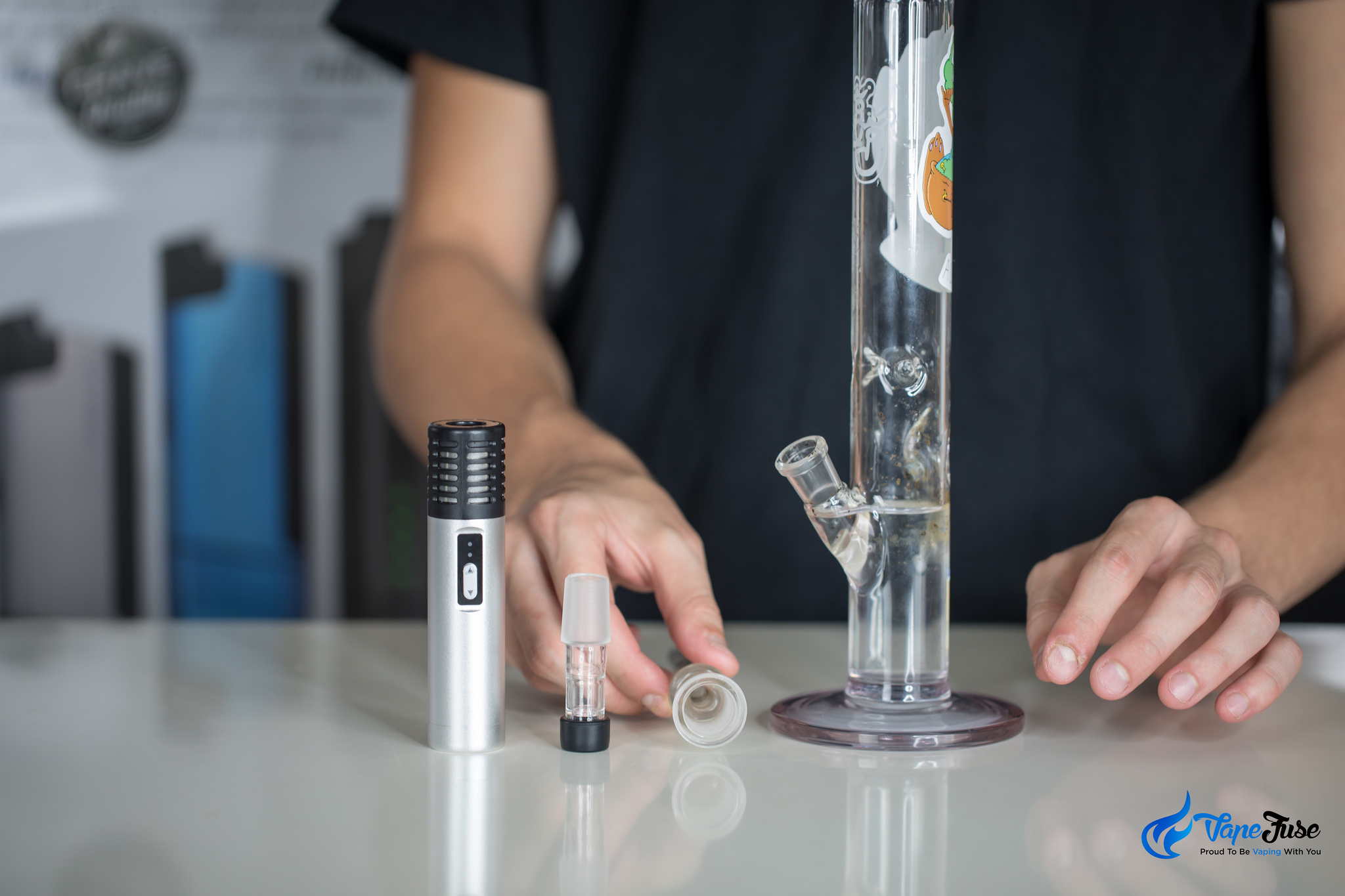 Arizer Frosted Glass Water Pipe Attachment